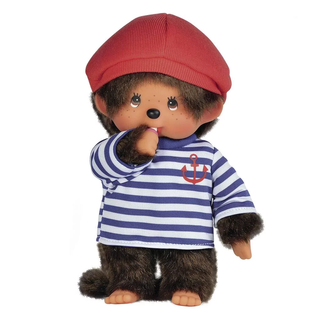 MONCHHICHI  - PELUCHE GARCON MARIN 20 CM