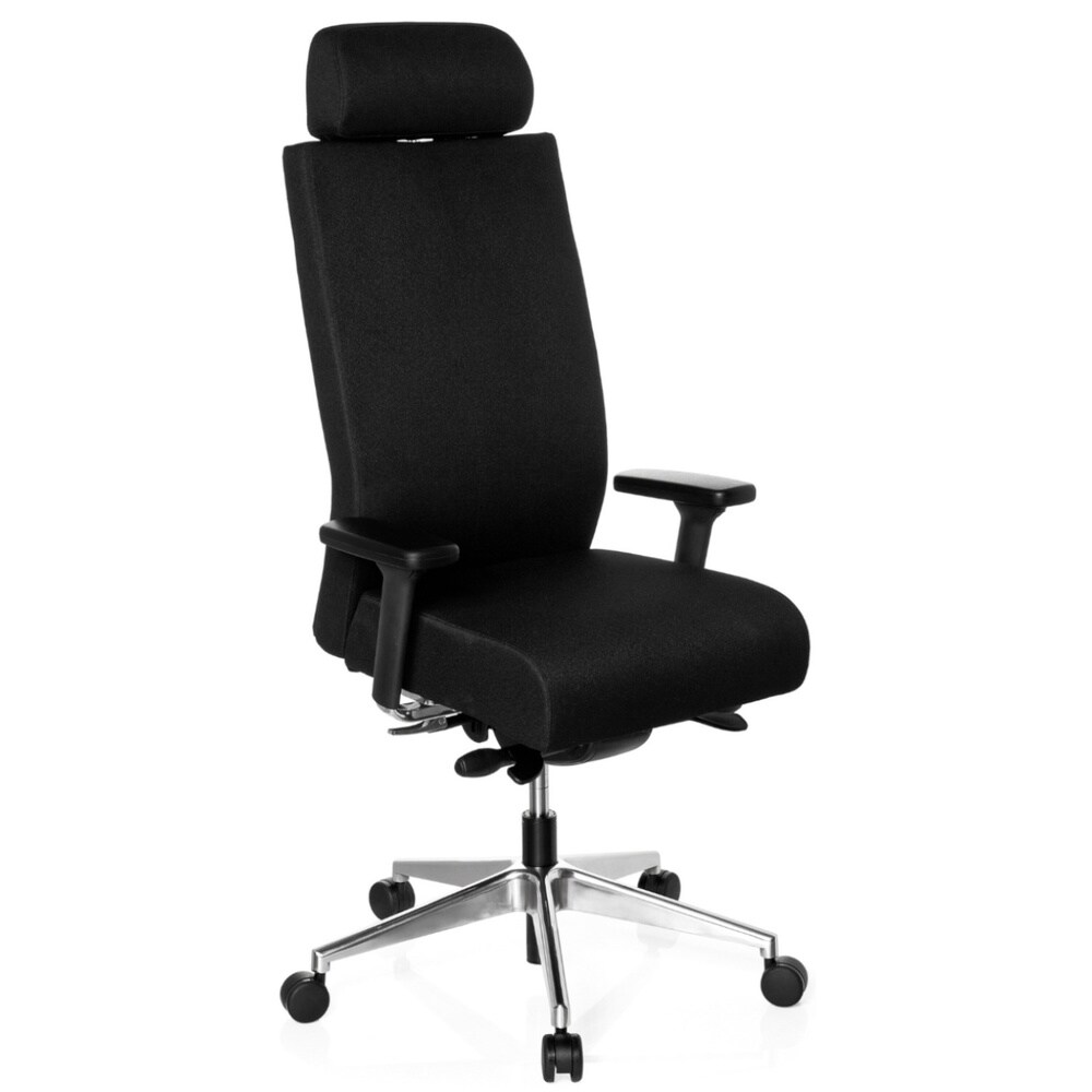 Profi Bürostuhl PRO-TEC XXL Stoff mit Armlehnen (höhenverstellbar) hjh OFFICE