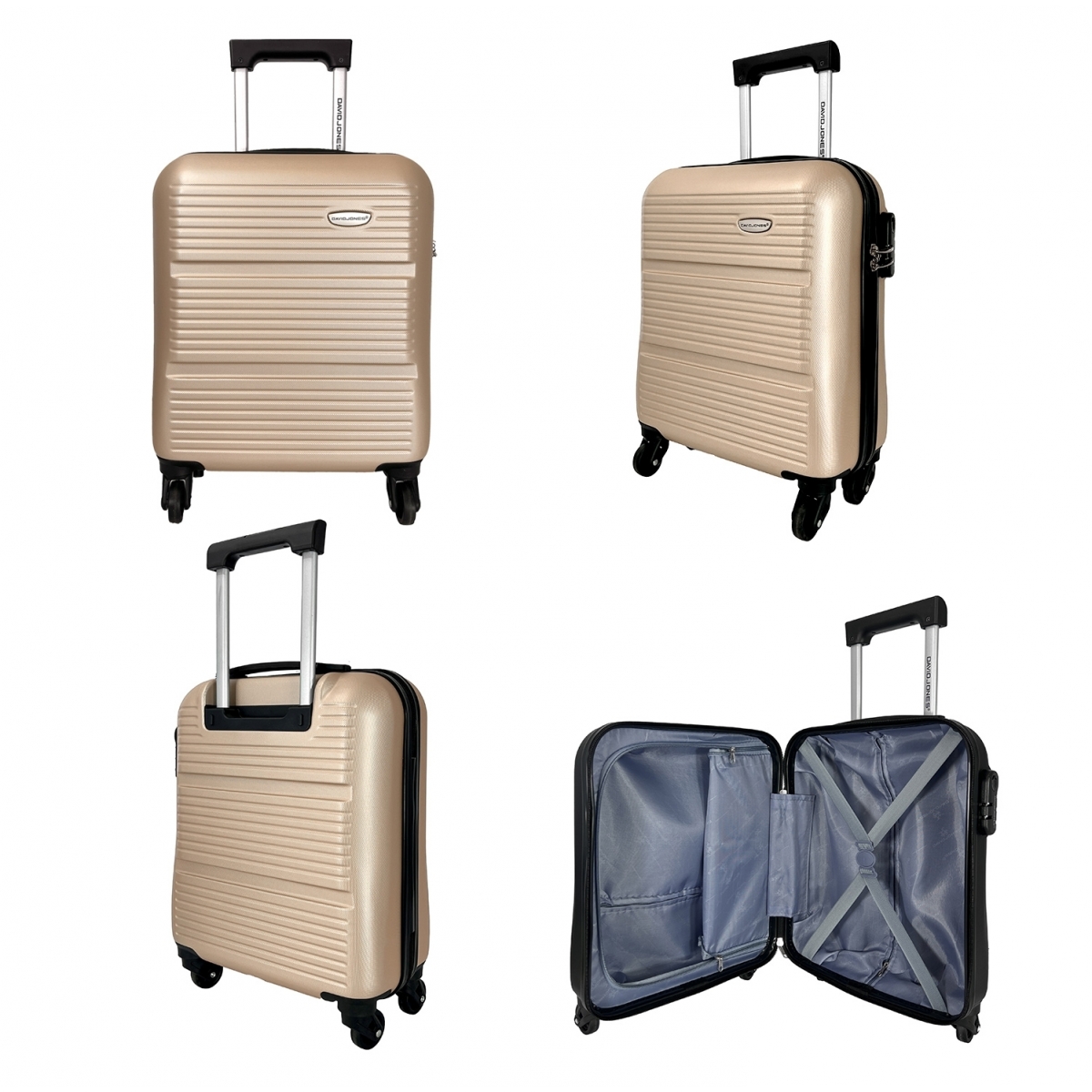 David Jones Valise cabine XS underseat rigide David Jones ABS 45cm