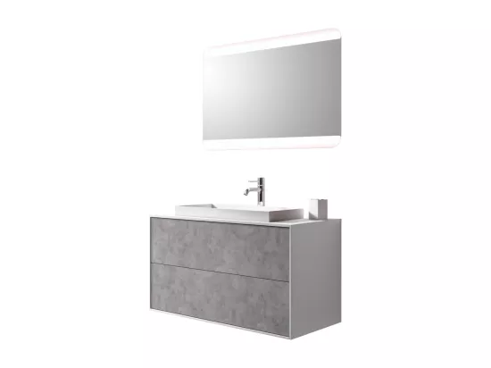 Ensemble de salle de bain 3 pièces AIGUILLE ciment