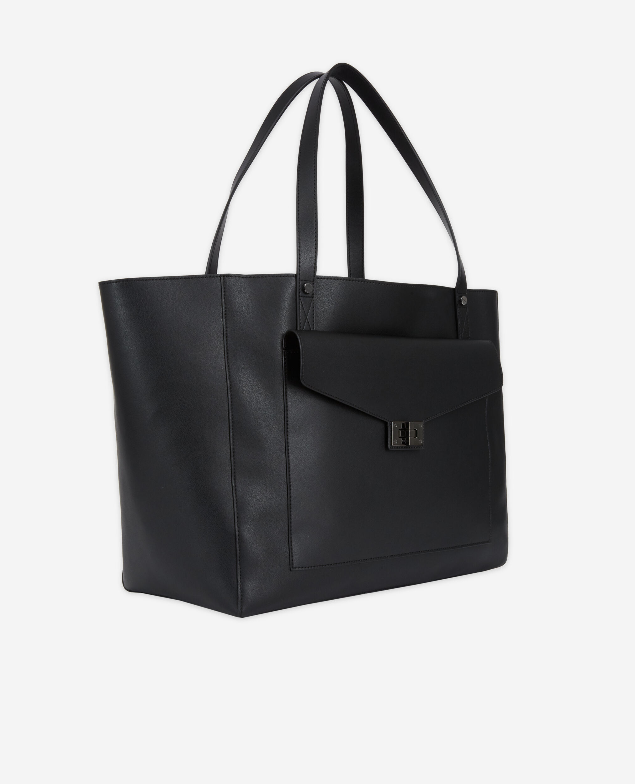 Cabas Emily en cuir noir