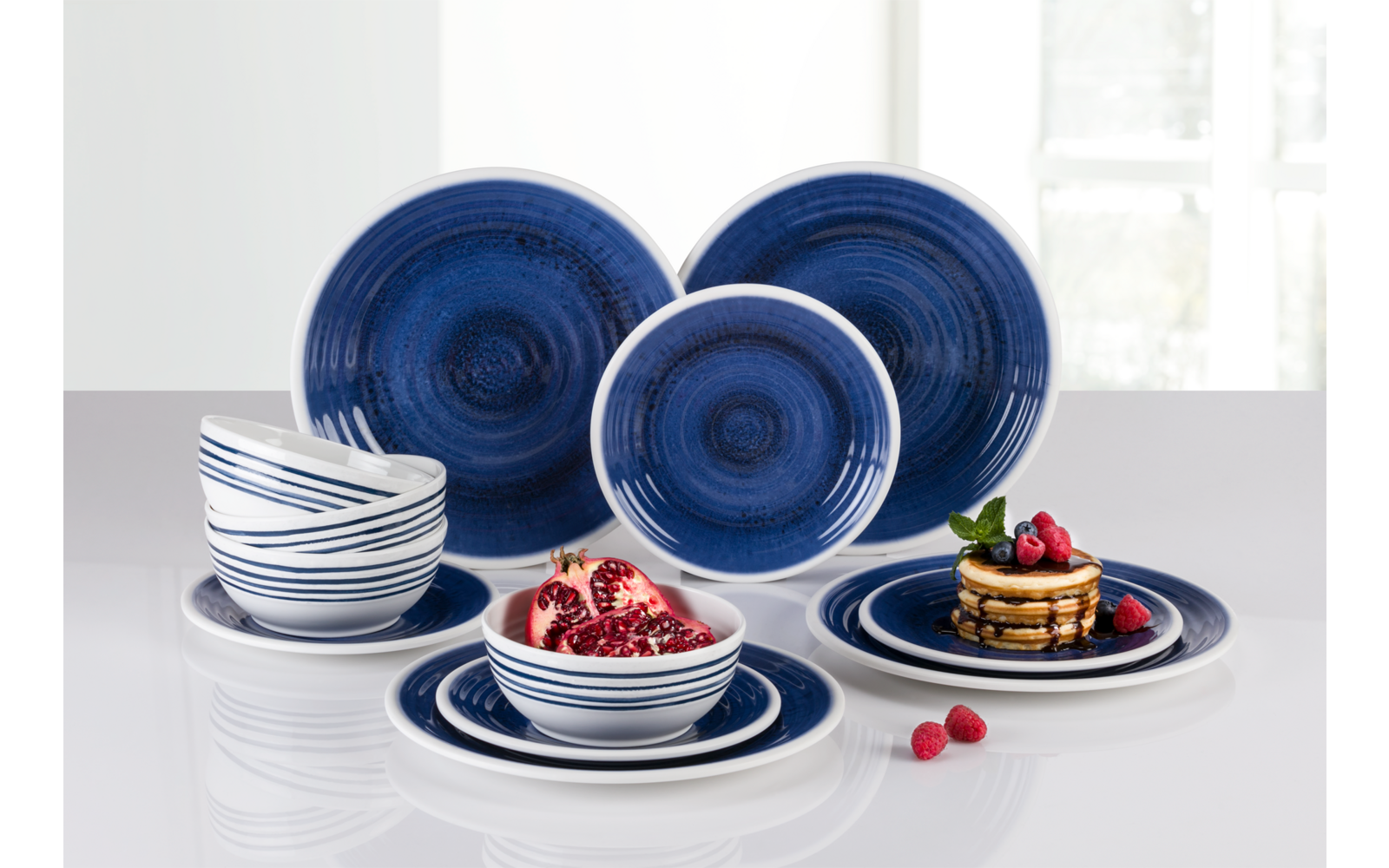 Flamefield Azure Melamin Geschirr-Set 12-tlg.