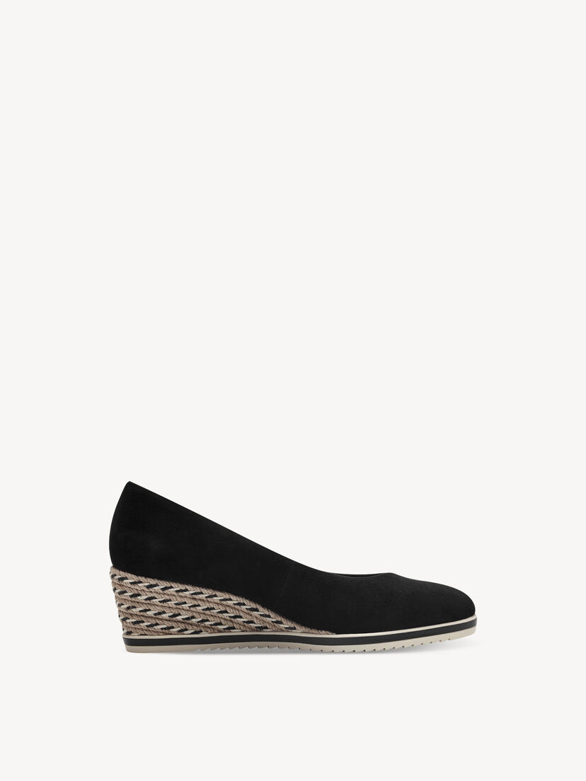 Leren Sleehakpumps - zwart