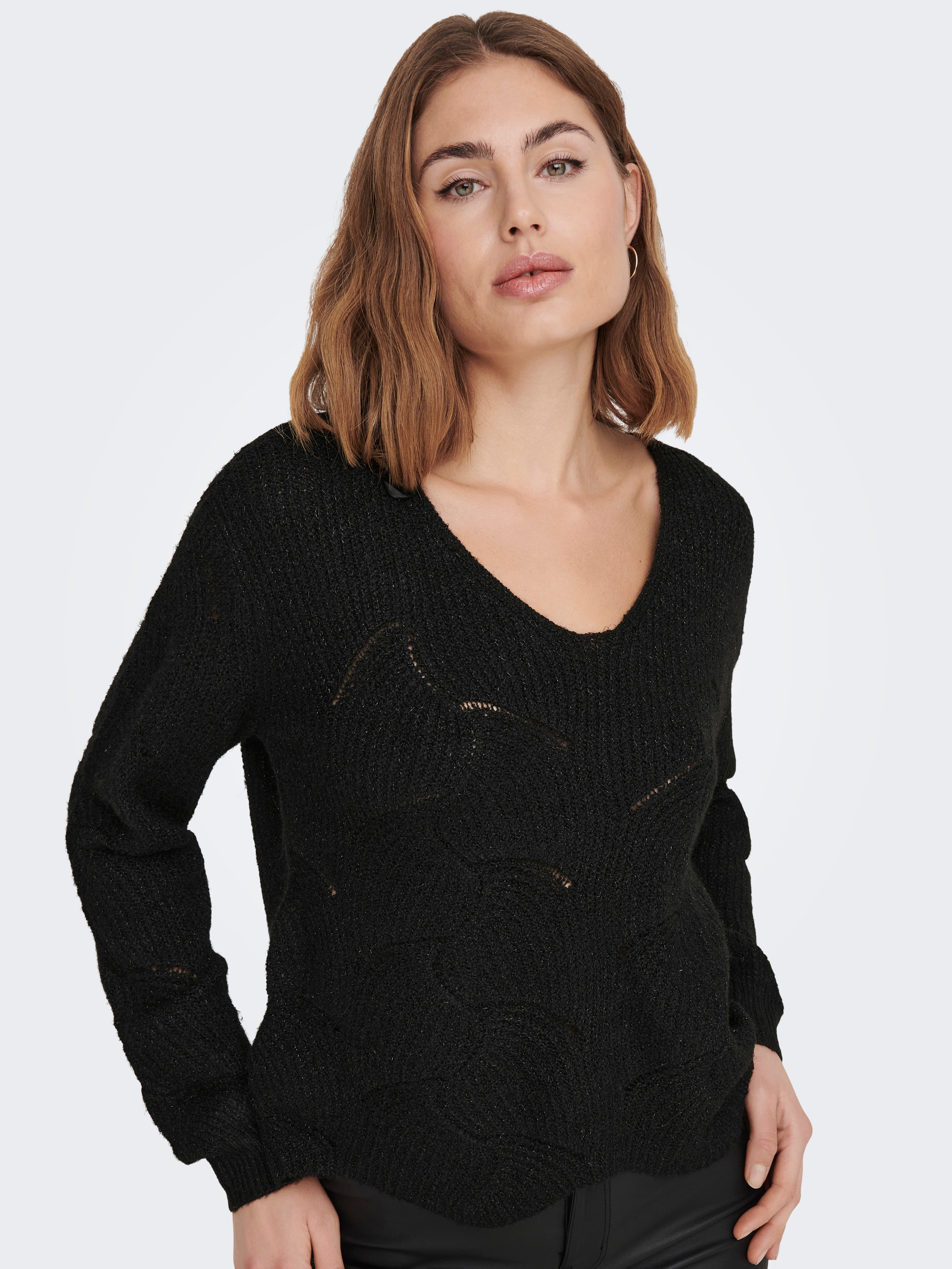 ONLCORA Strickpullover Black