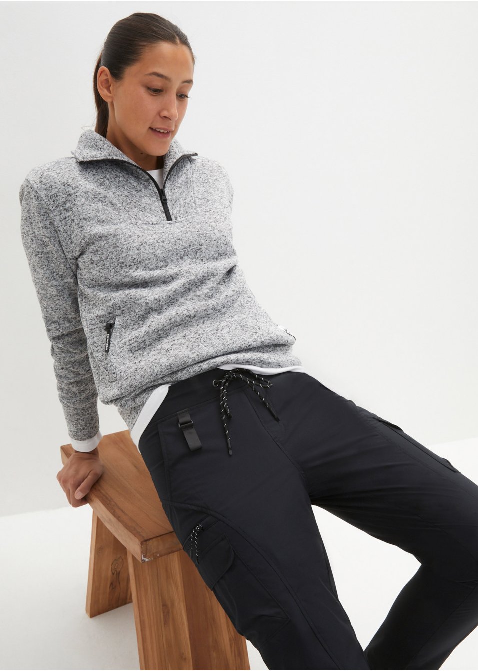 Pantalon fonctionnel étanche avec taille confortable, longueur cheville