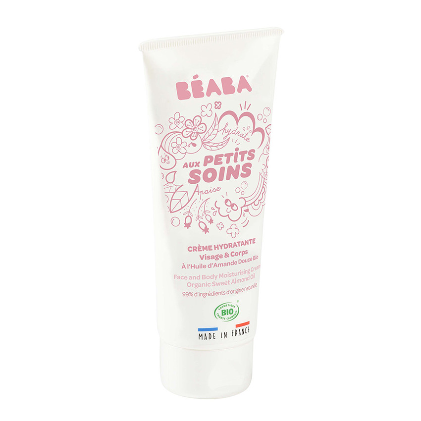 Crème hydratante visage et corps à l'huile d'amande douce bio - 100 ml