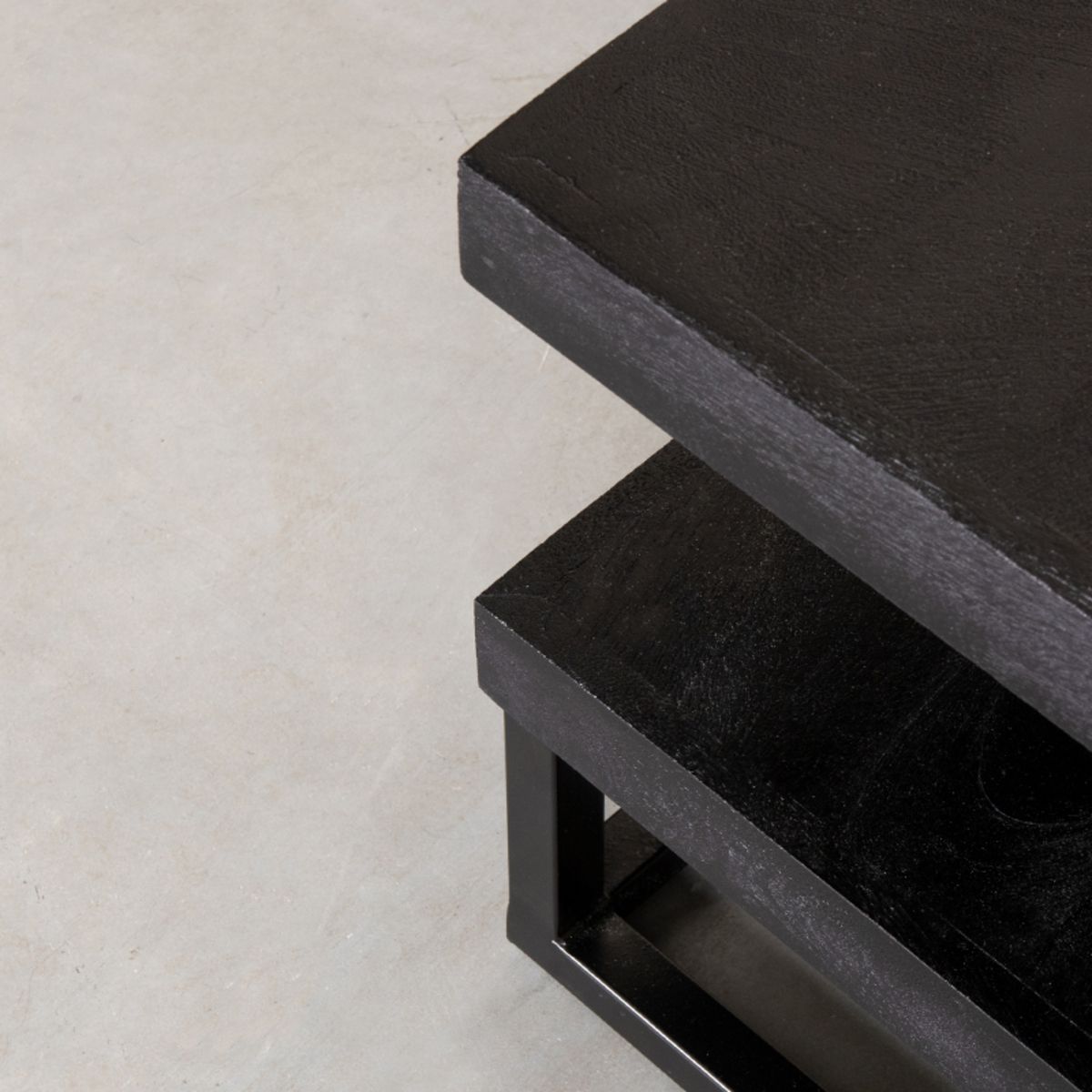 Salontafel Zwart AC-49.114 Cube B80 x D80 x H40 cm
