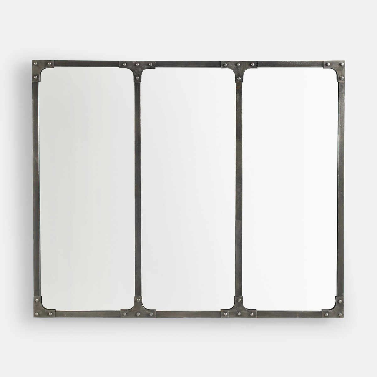 LA REDOUTE INTERIEURS<br>Espelho industrial em ferro 120x100 cm, Lenaig