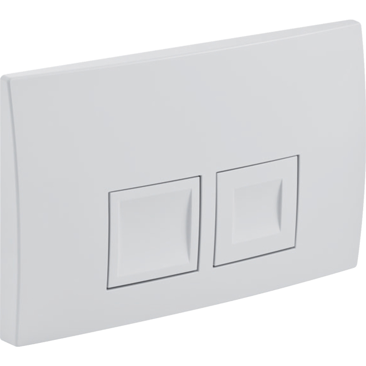 Geberit Delta 25 Square bedieningsplaat glans wit