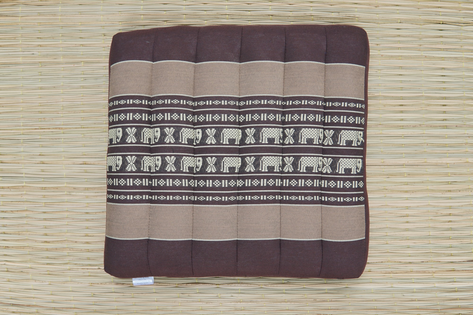 Kapok-Kissen, braun, B 40 cm, L 40 cm, H 6 cm von fischer's lagerhaus