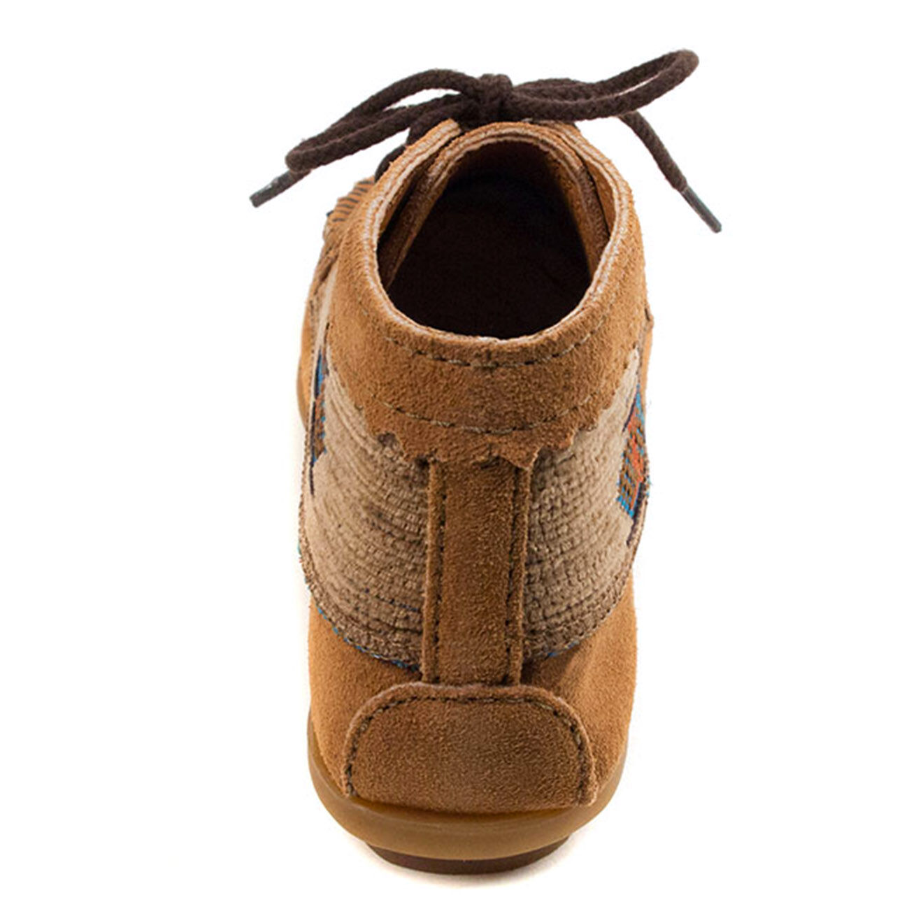 Minnetonka Boots en Velours de Cuir El Paso II taupe