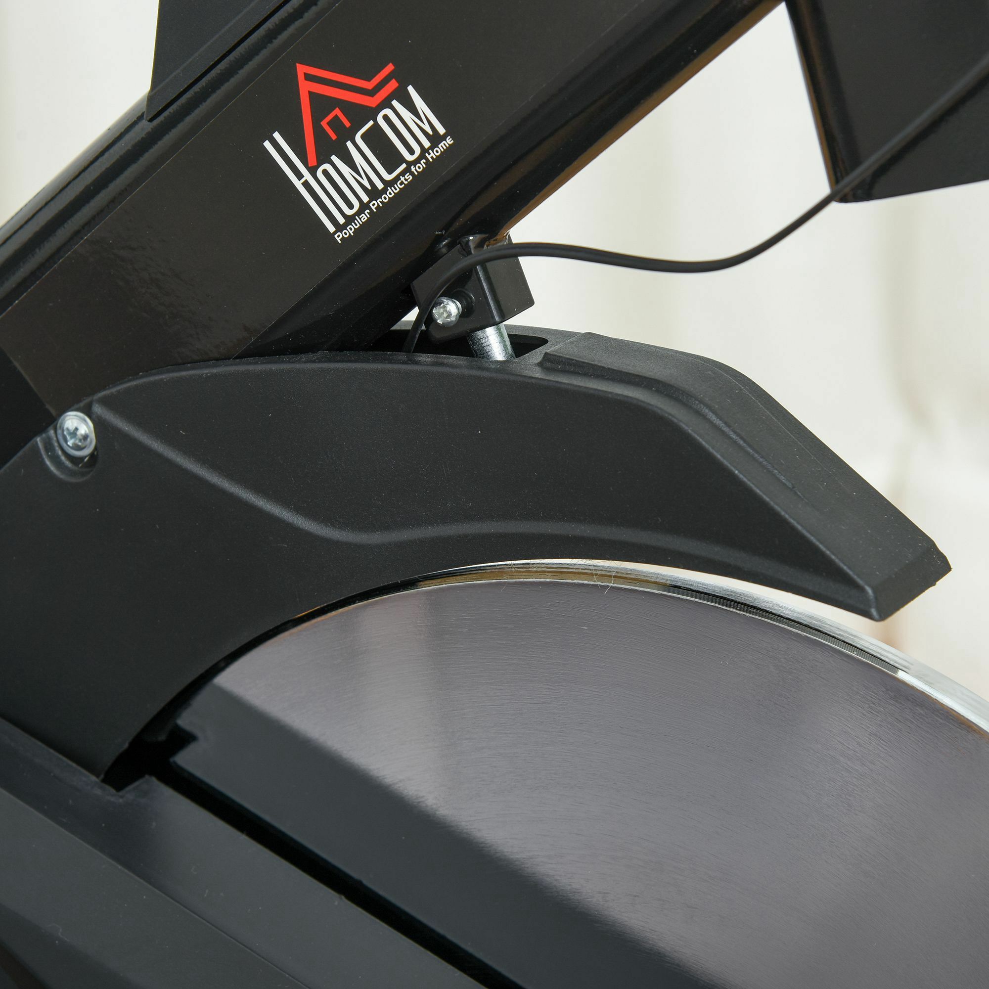 HOMCOM Fitnessfahrrad mit LCD-Monitor schwarz 102 x 47 x 104 cm (LxBXH)