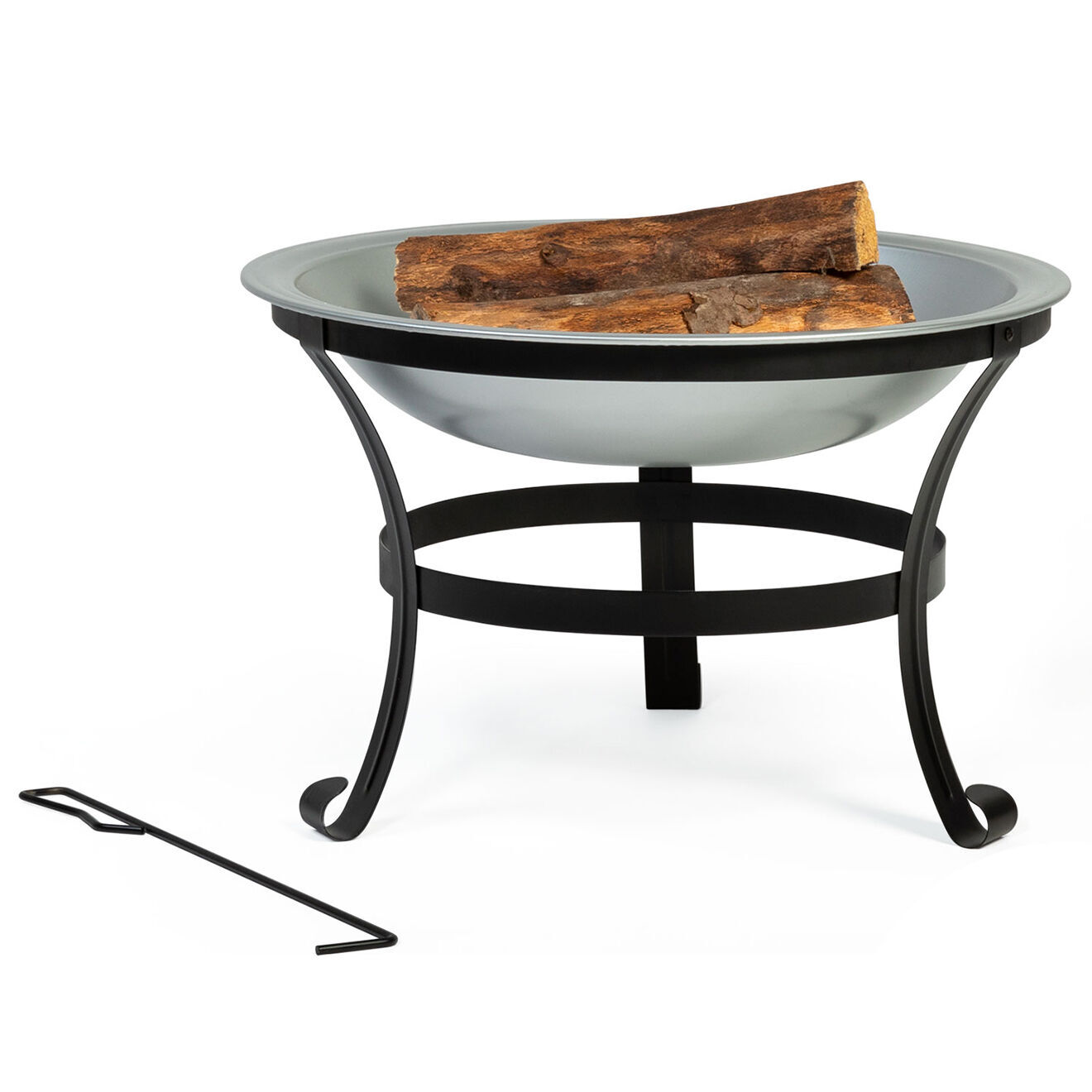 Pratik Garden Braséro rond diego noir métalisé - D.58x45 cm