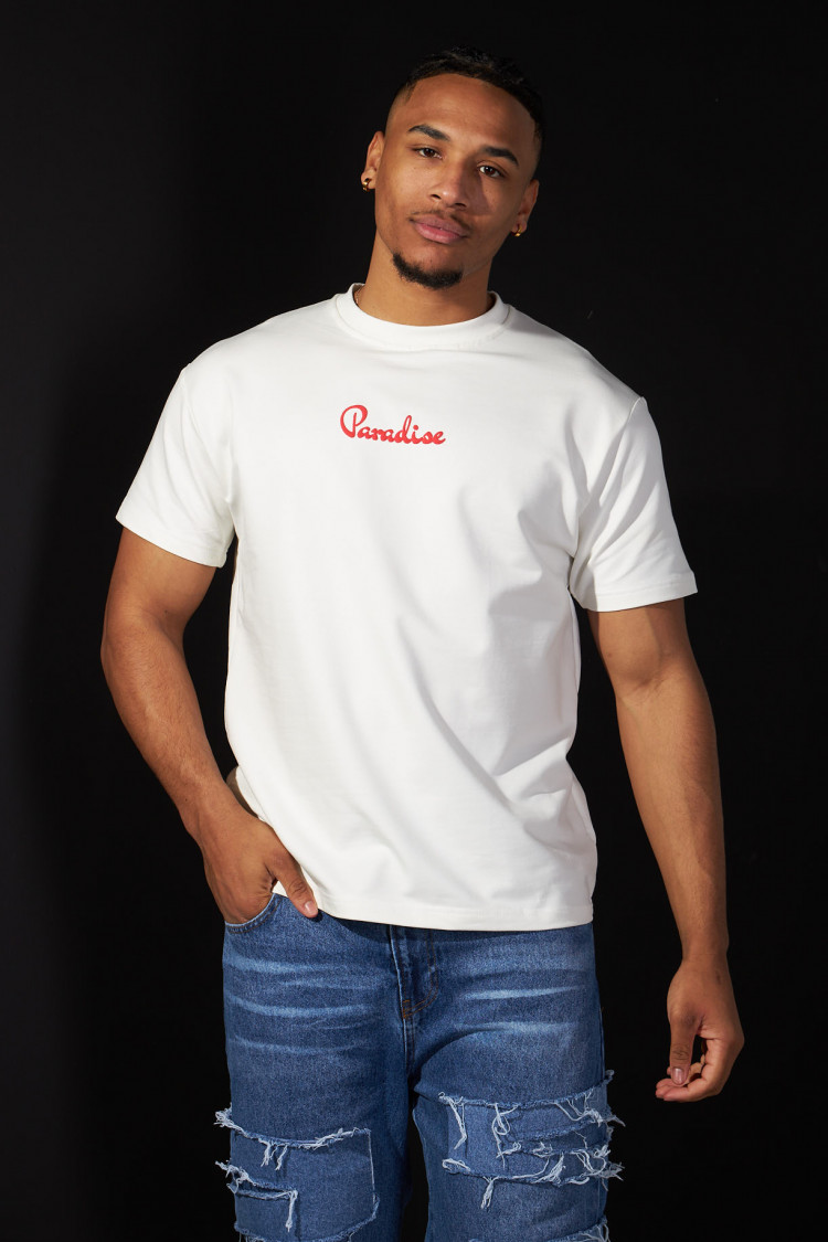 T-shirt blanc paradise