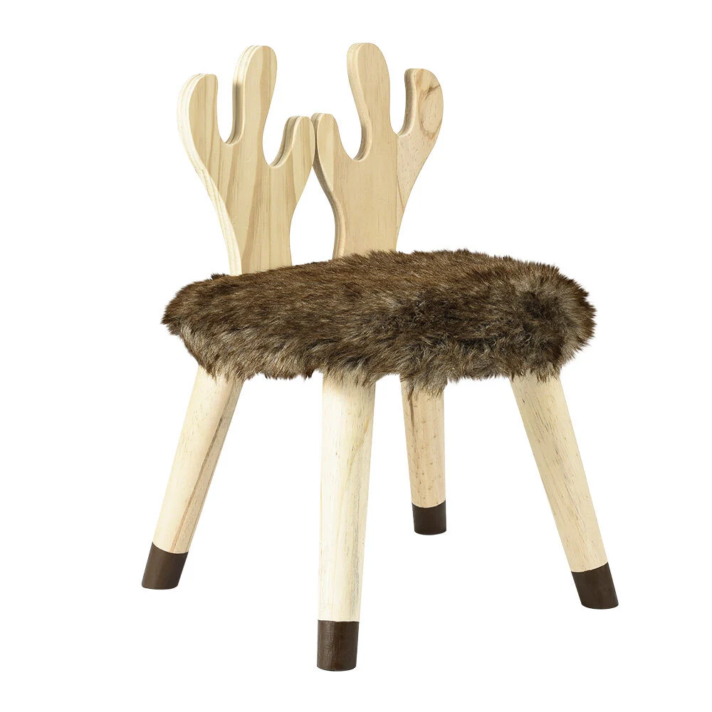 Chaise enfant avec dossier design renne