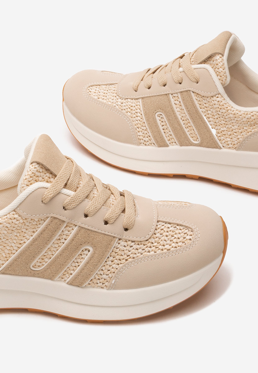 Baskets pour femme beige Roksana V5