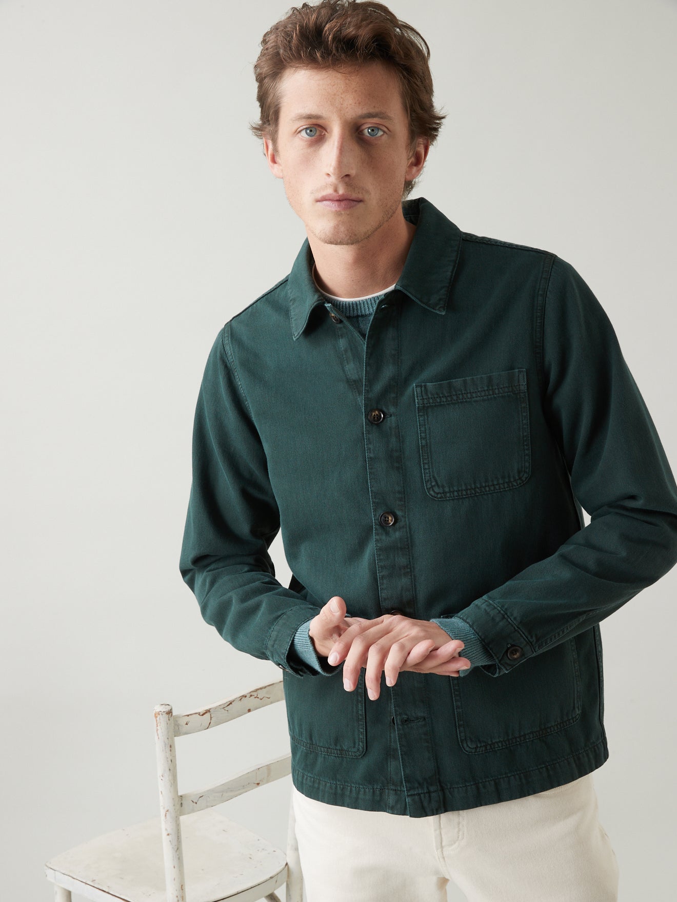 Veste worker homme - twill coton biologique