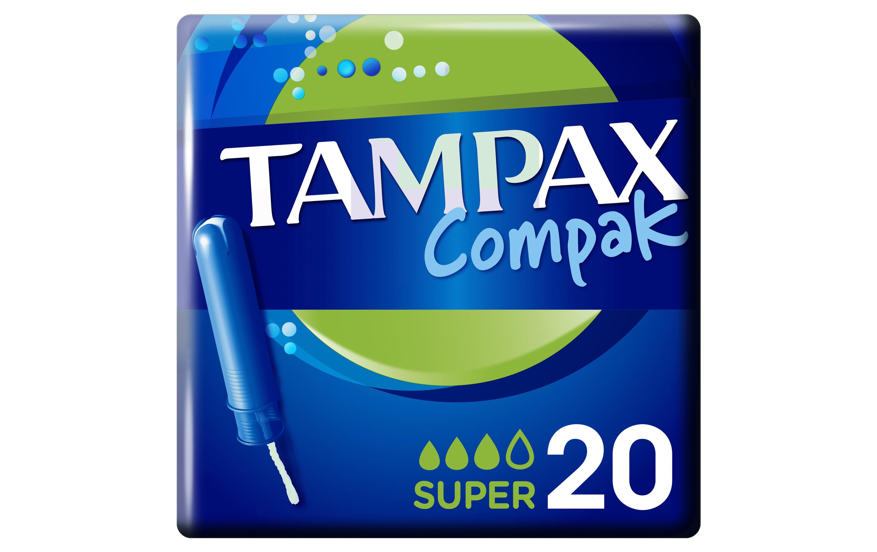 Tampons Compak Super 20 StückHochwertige Tampons mit saugfähigem Kern