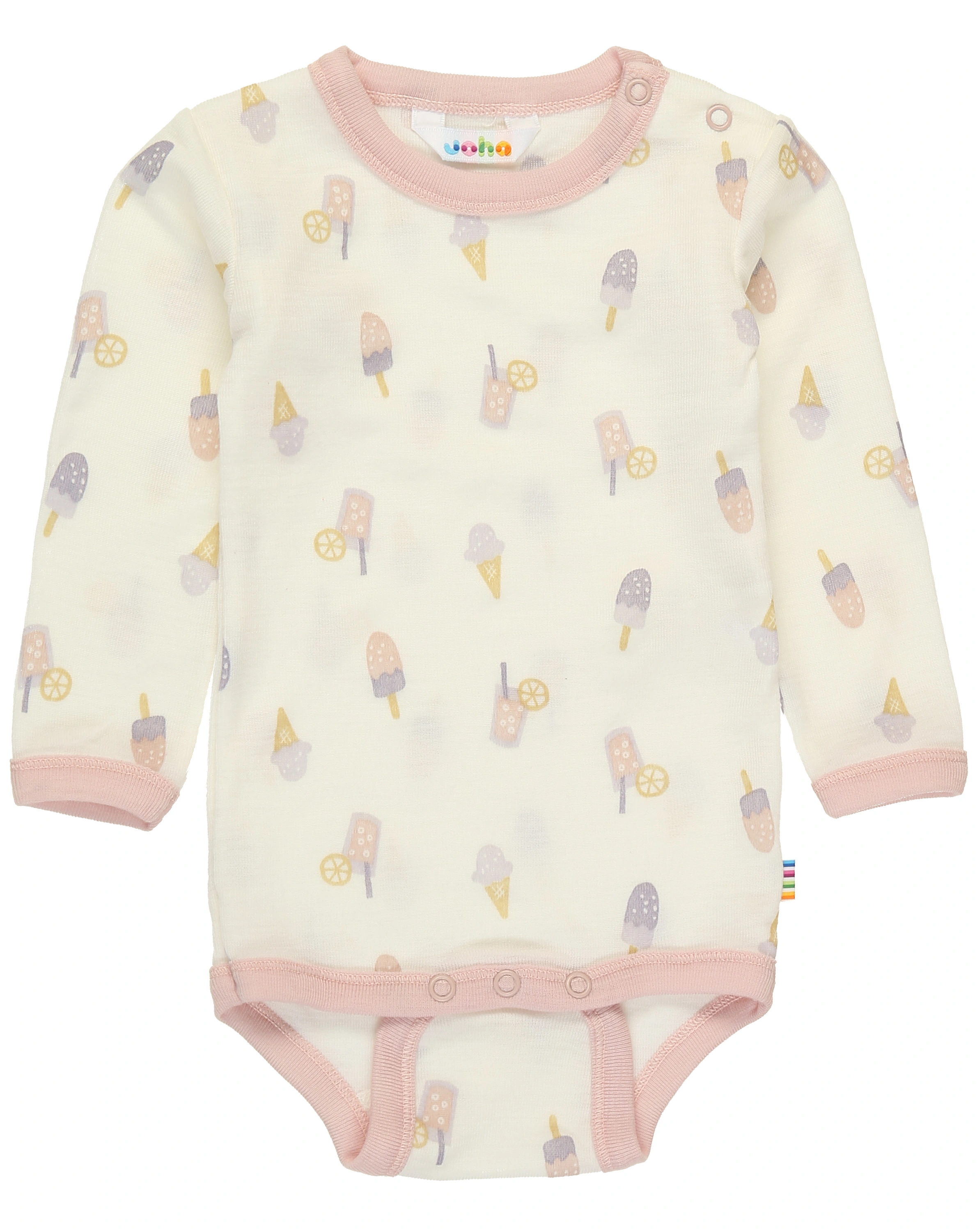 Langarm-Body 4026 ICECREAM in rose