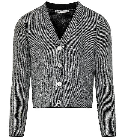 Kids Only Cardigan - KogNinna - Strik - Blåck/Sølver Glitter