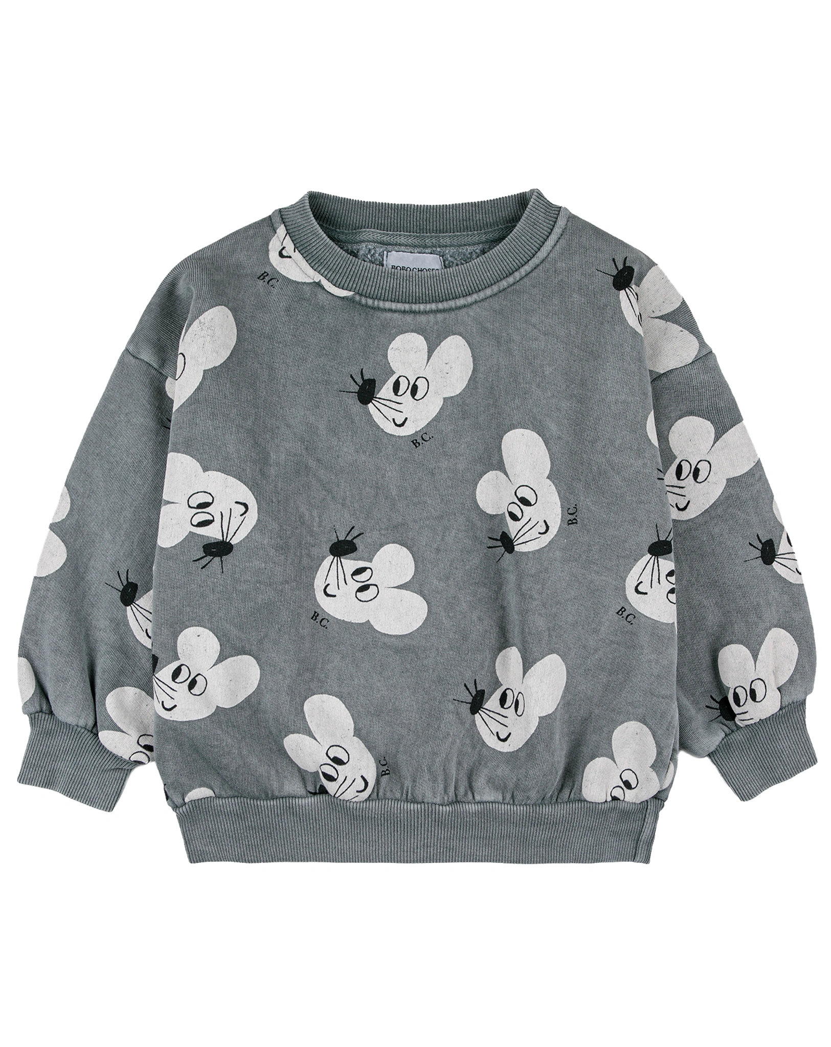 Sweatshirt MOUSE ALL OVER in grau