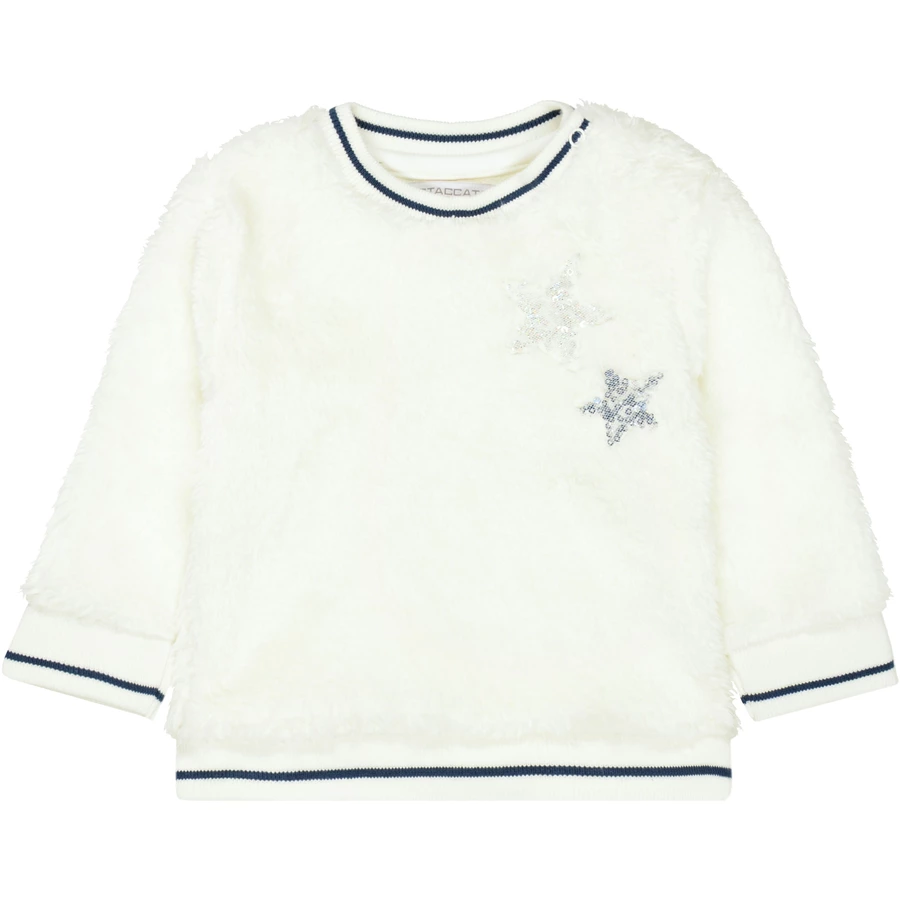 STACCATO Girls Plüsch-Sweatshirt offwhite