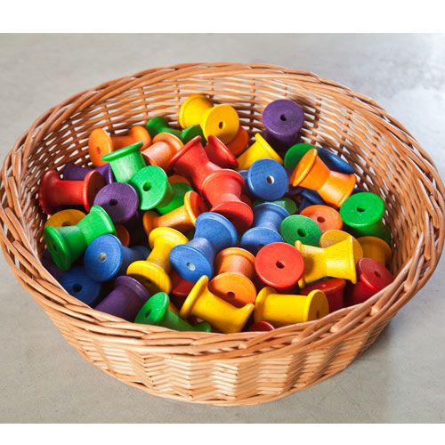 Grapat houten rollers (36st)