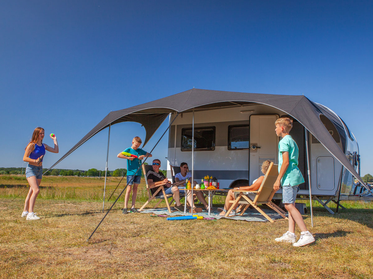 Campooz Trekking caravanluifel 275 cm - zwart