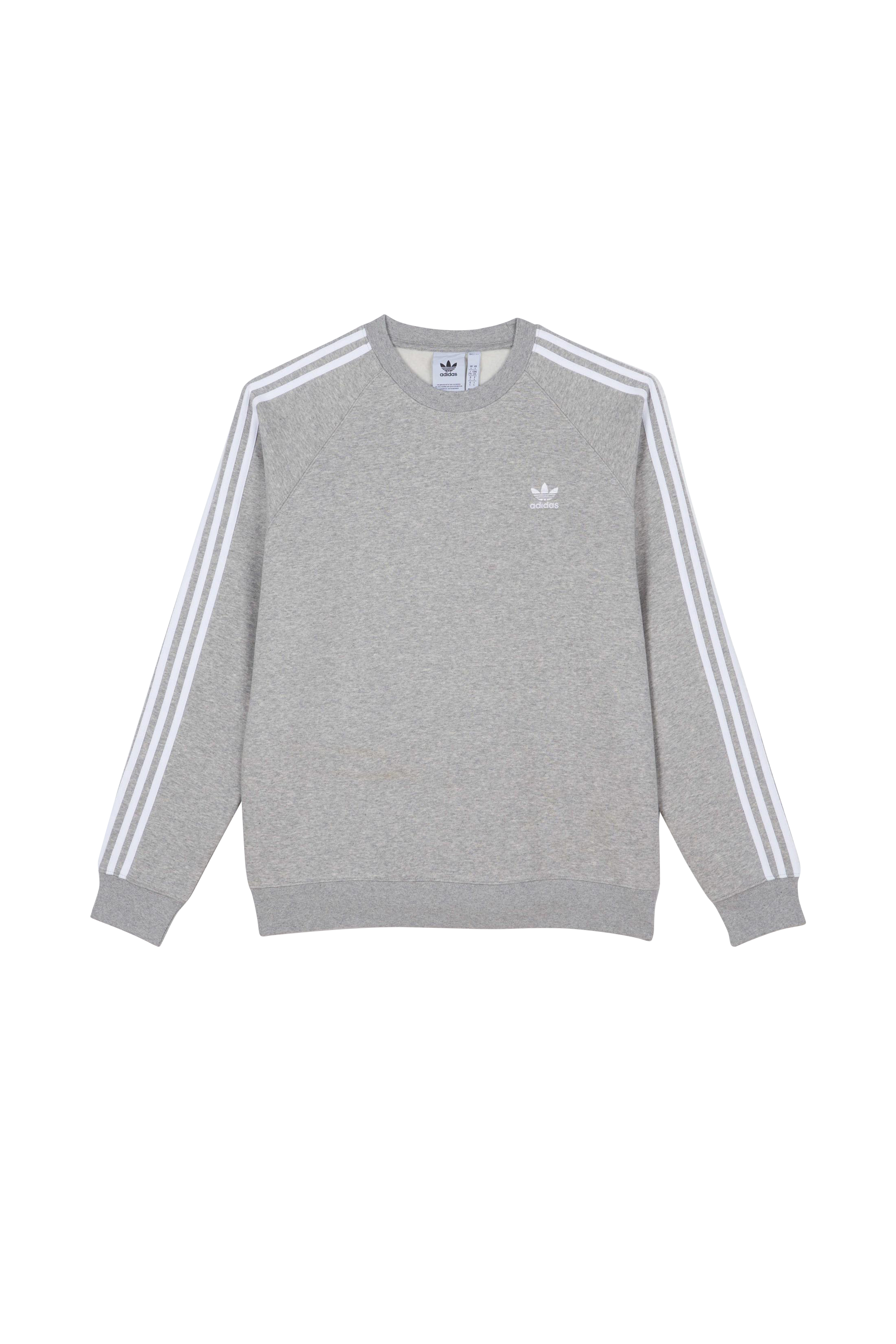 ADIDAS Sweat  3-STRIPES CREW Gris
