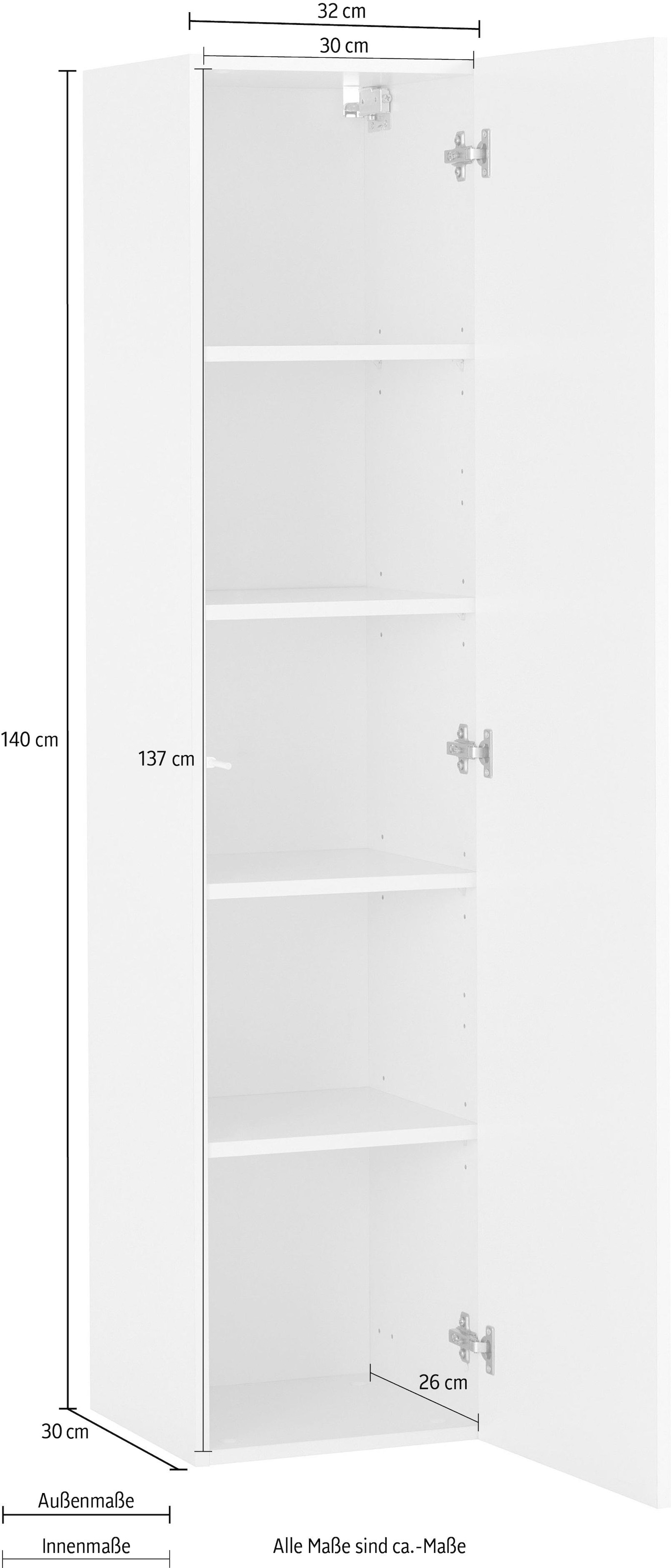 borchardt Möbel Hängevitrine »TOLEDO« Höhe 140 cm