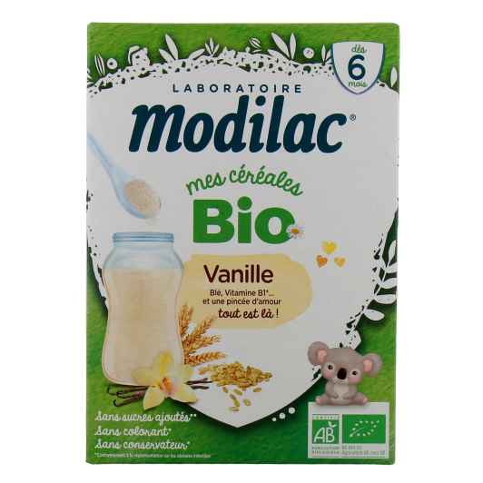 Modilac céréales bio pour bébé - Dès 6 mois