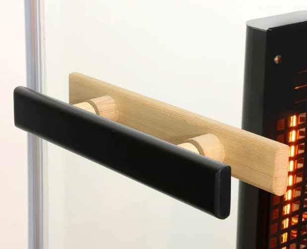 SANOTECHNIK Infrarotkabine GRENA DELUXE (für 1 Person, 80×110×190cm) – Infrarotsauna mit 4 Voll‑Spektrumstrahlern, 6mm ESG‑Sicherheitsglas, Bluetooth‑MP3, LED‑Farblicht & Touch‑Display, SB40080
