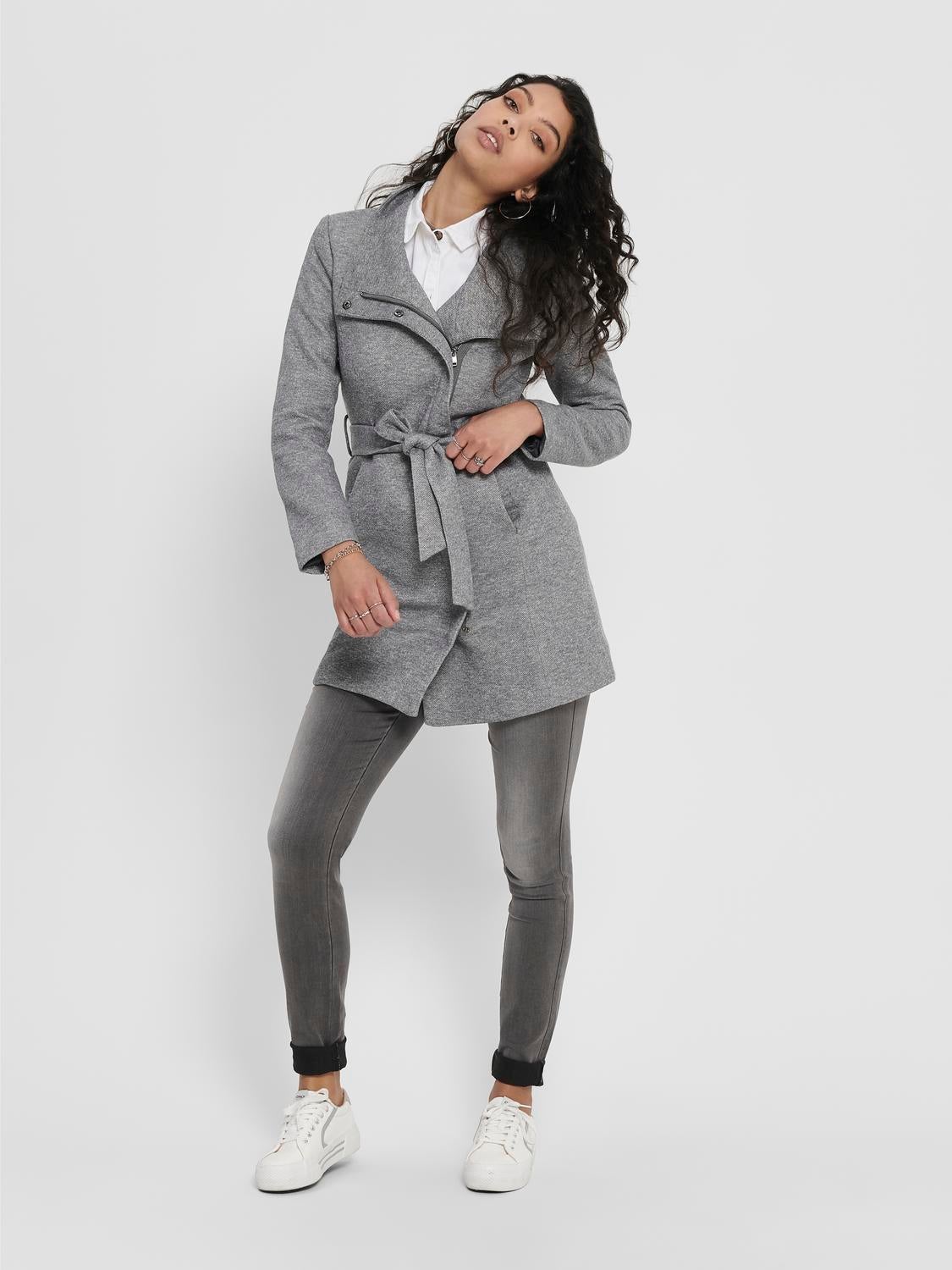 ONLELLI Mantel Light Grey Melange