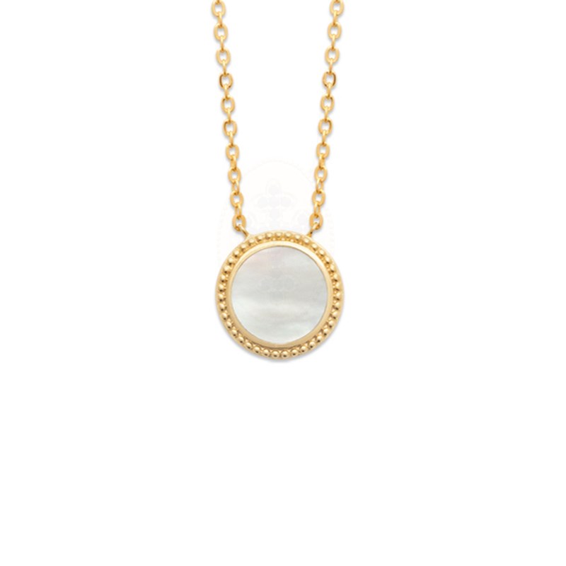 Collier plaqué or jaune et nacre LOUANE - Bijoux Privés Discovery