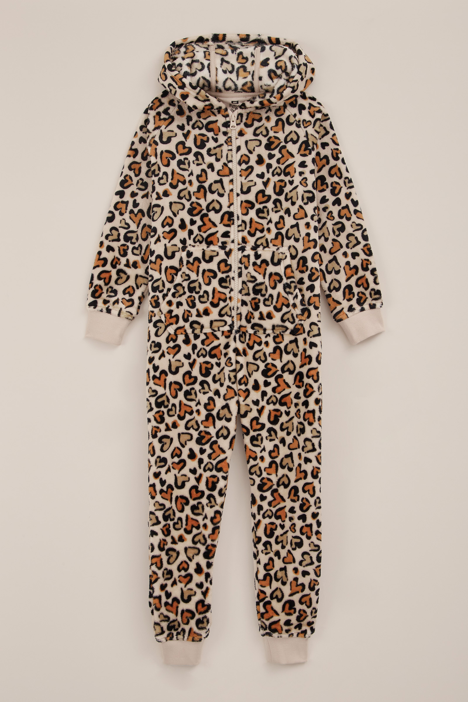 Meisjes onesie met dessin WE Fashion Beige
