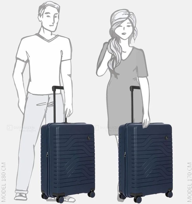Bric's - Ulisse Trolley - Expandable Medium - Ocean Blue - Hardcase - Lichtgewicht