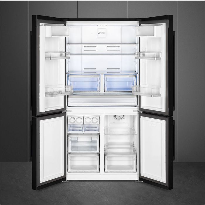 SMEG Side-by-Side FQ60NDF Schwarz