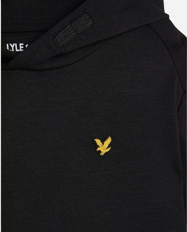 Lyle & Scott - Brushback Fleece Hoodie - Zwart - Voor Jongens