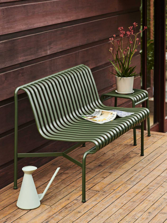 Hay Palissade Dining tuinbank zonder armleuning Anthracite