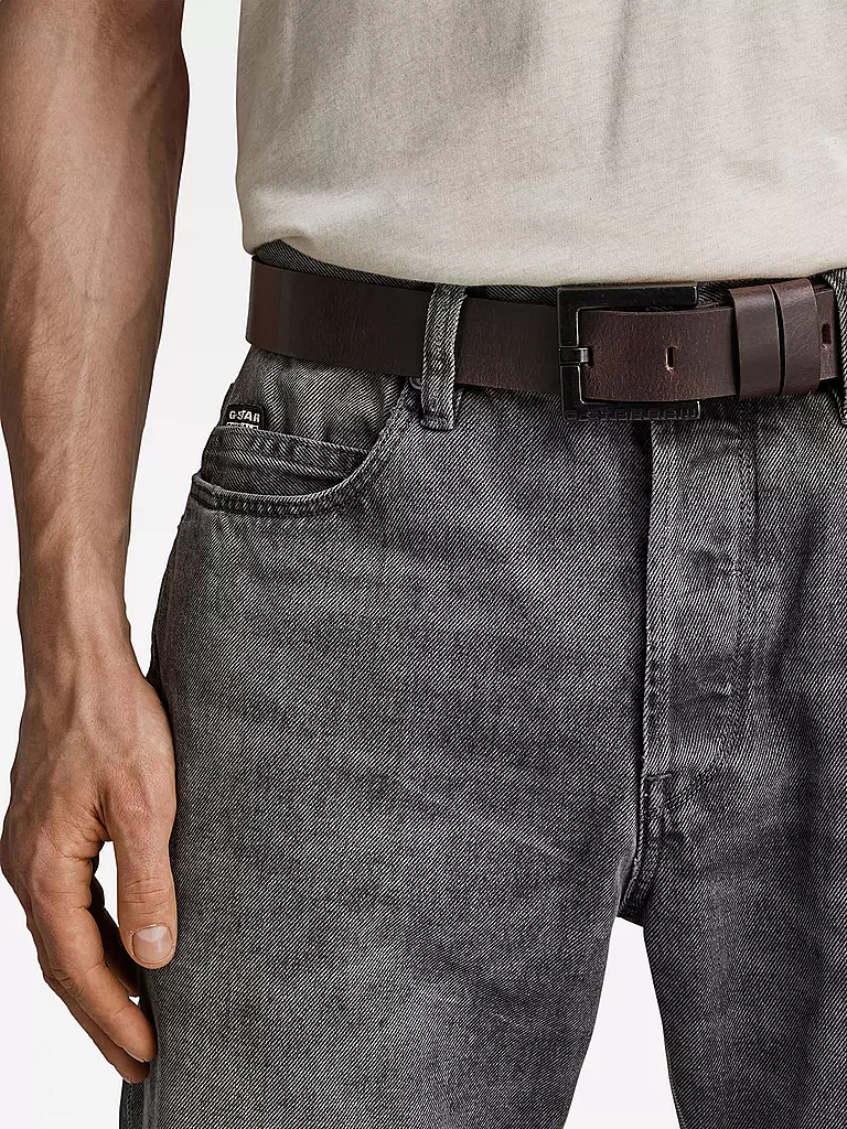 G-STAR RAW Ledergürtel DUKO BELT  braun