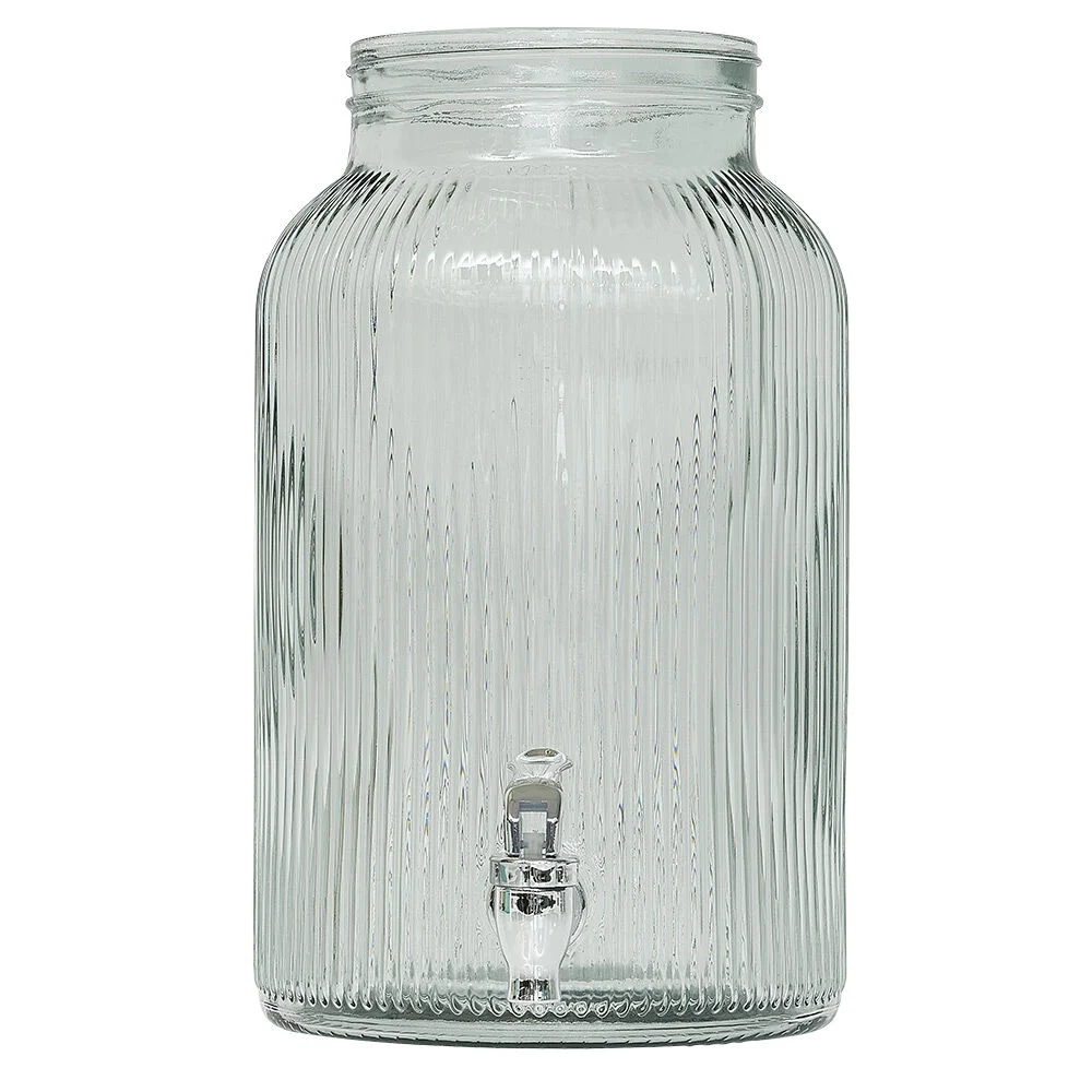 Distributeur de boisson verre 5,5L avec support - Ø22,5xH42,5cm
