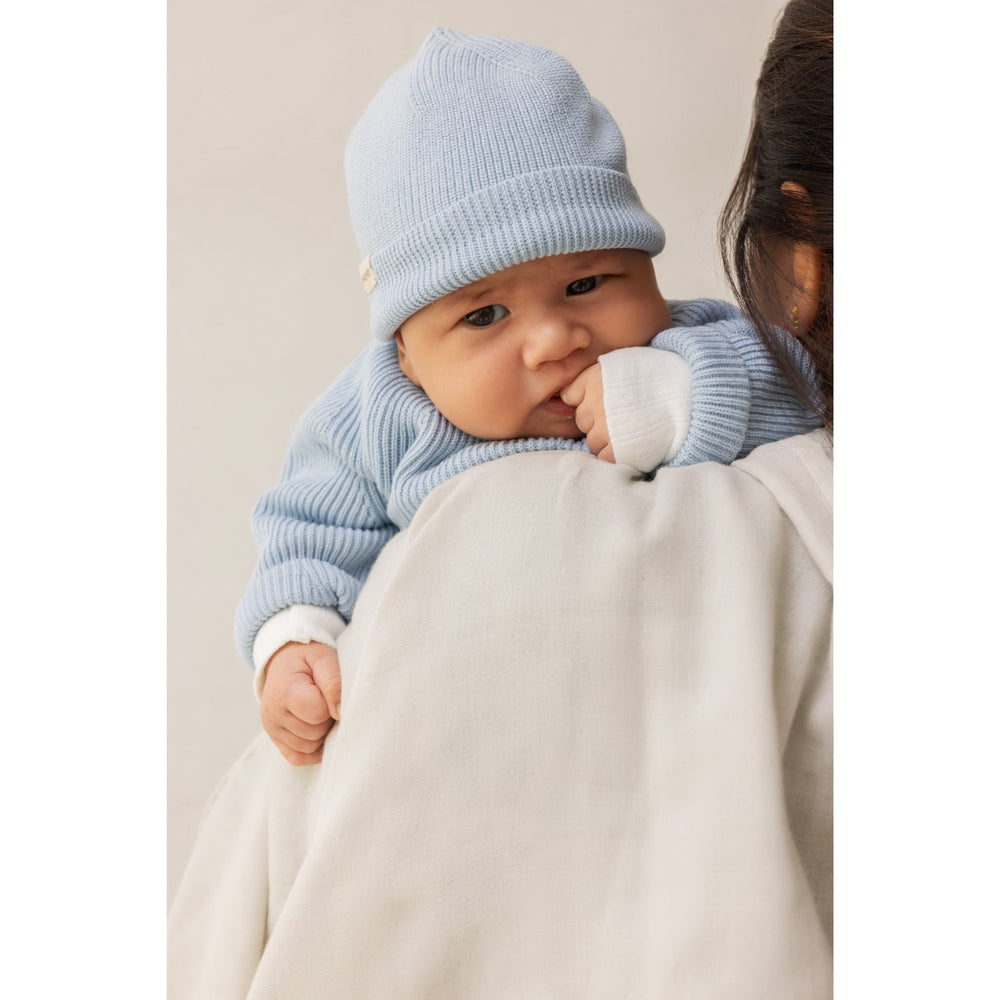 Køb MarMar New Born Cotton Knit Full Clear Sky Toll Strik