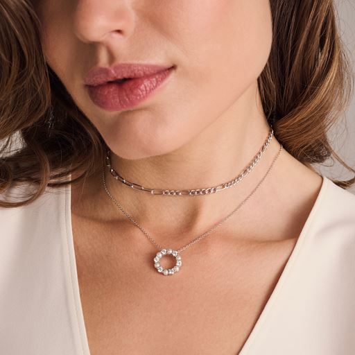 Sif Jakobs Jewellery Biella Perla Halskæde, Silver