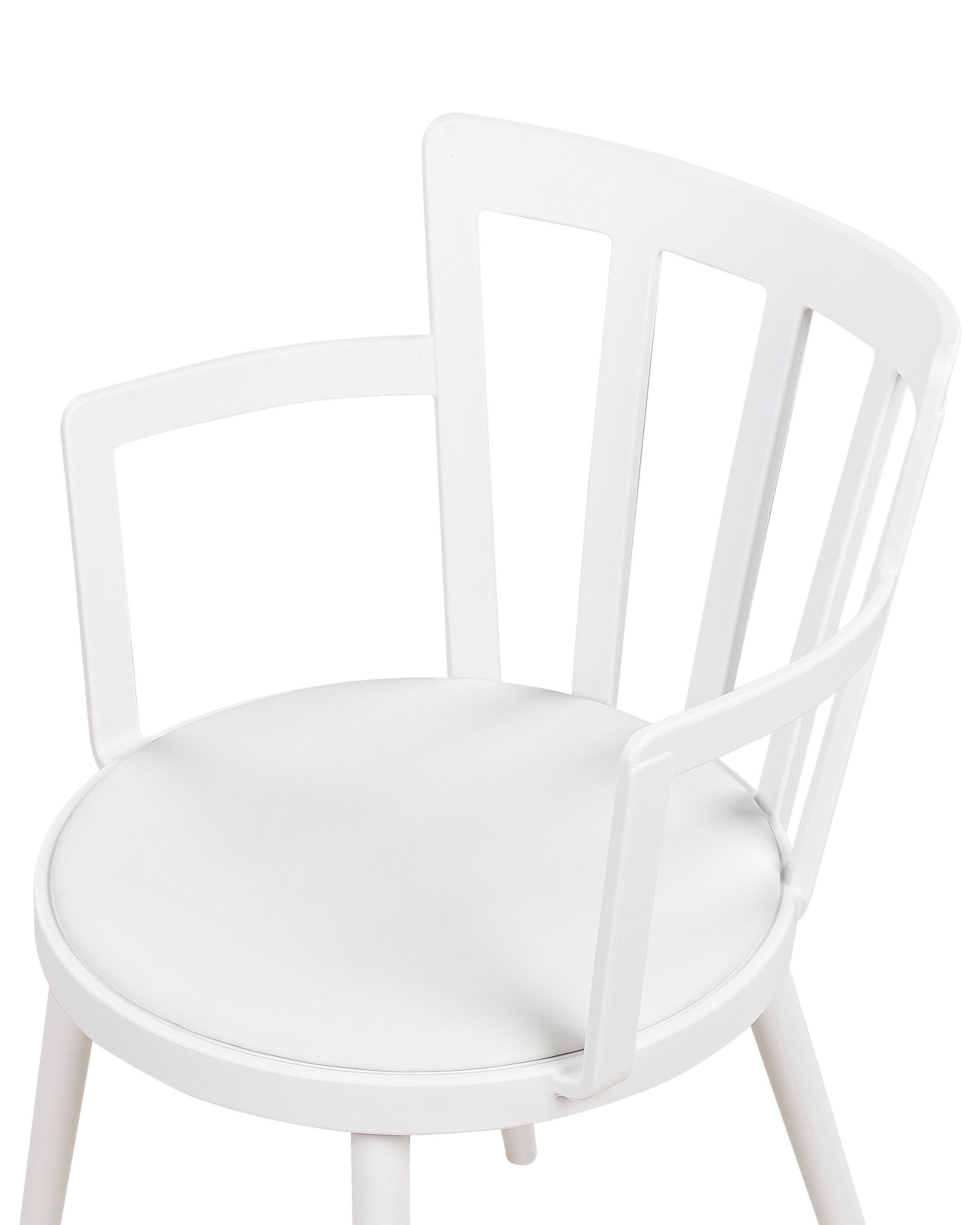 Set van 4 eetkamerstoelen MORILL Wit