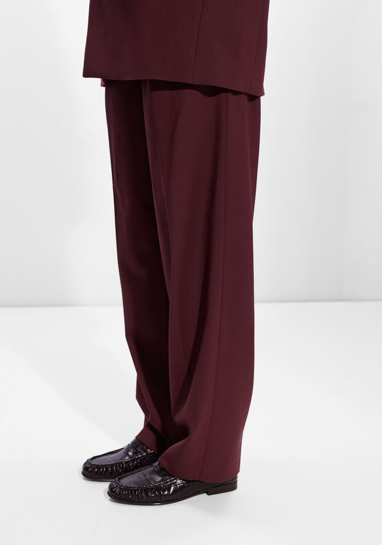 bordeaux closed wijde broek mawson pant