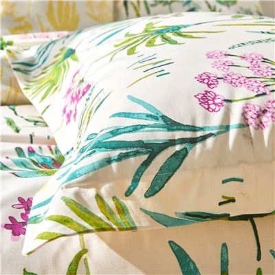 Linge de lit fleurs exotiques - BECQUET CRÉATION