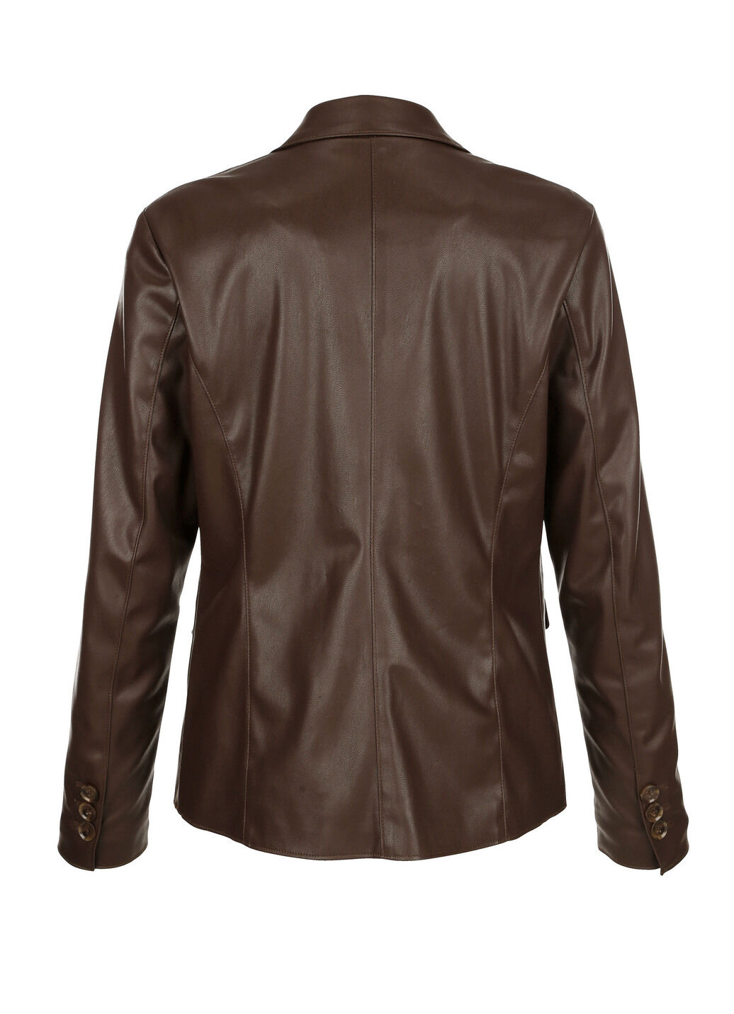 Blazer aus Nappaleder-Imitat