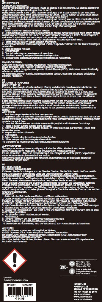 Intratuin geurstokjes Tropic Black Forest 180 ml