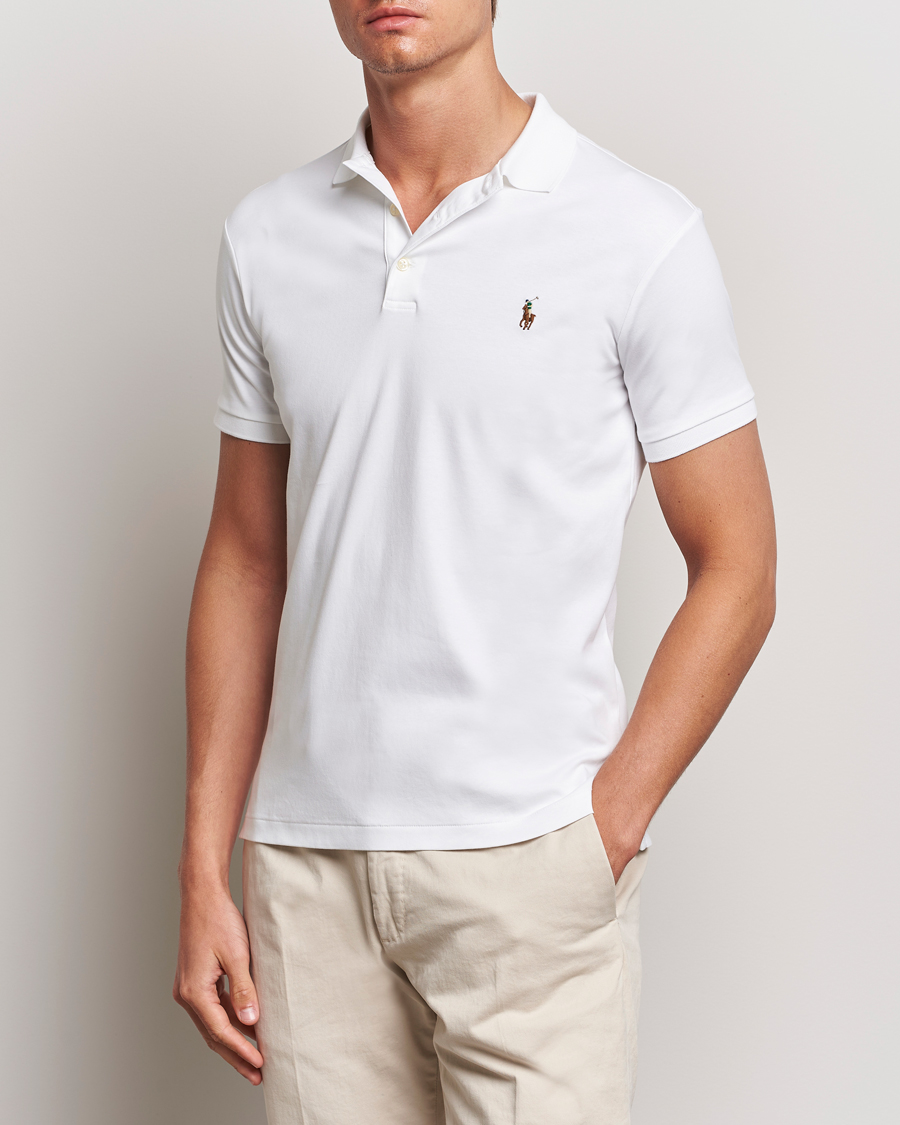 Polo Ralph Lauren Slim Fit Pima Cotton Polo White