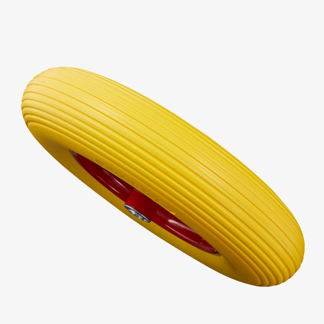 PU Schubkarrenrad aus Vollgummi mit Achse